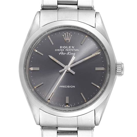 rolex air king gray leather band|rolex air king dial.